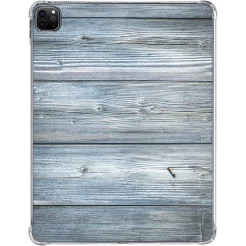 Weathered Blue Wood iPad Pro 11in (2024) Clear Case