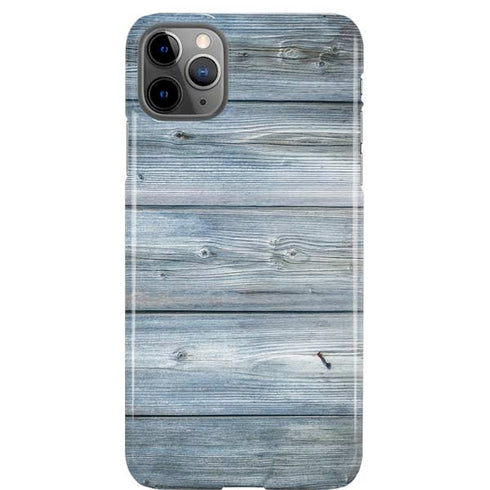 Weathered Blue Wood iPhone Cases