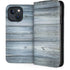 Weathered Blue Wood iPhone 14 Plus Folio Case