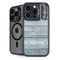 Weathered Blue Wood iPhone 14 Pro Kickstand Case