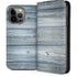 Weathered Blue Wood iPhone 14 Pro Max Folio Case