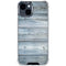 Weathered Blue Wood iPhone 15 Clear Case