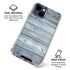 Weathered Blue Wood iPhone 15 Clear Case