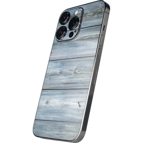 Weathered Blue Wood iPhone 15 Pro Max Skin
