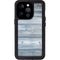 Weathered Blue Wood iPhone 15 Pro Waterproof Case