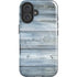 Weathered Blue Wood iPhone 16 Plus Magsafe Impact Case