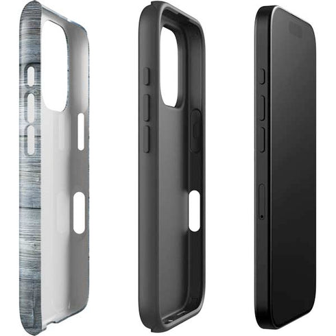 Weathered Blue Wood iPhone 16 Pro Max Impact Case