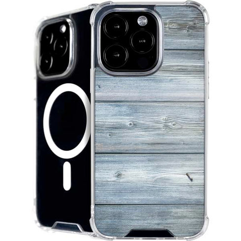 Weathered Blue Wood iPhone 16 Pro Max MagSafe Case