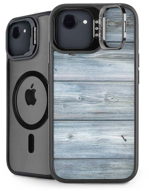 Weathered Blue Wood iPhone 16e Kickstand Case