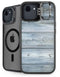 Weathered Blue Wood iPhone 16e Kickstand Case