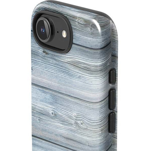 Weathered Blue Wood iPhone 16e Impact Case