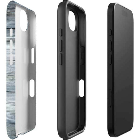 Weathered Blue Wood iPhone 16e Impact Case