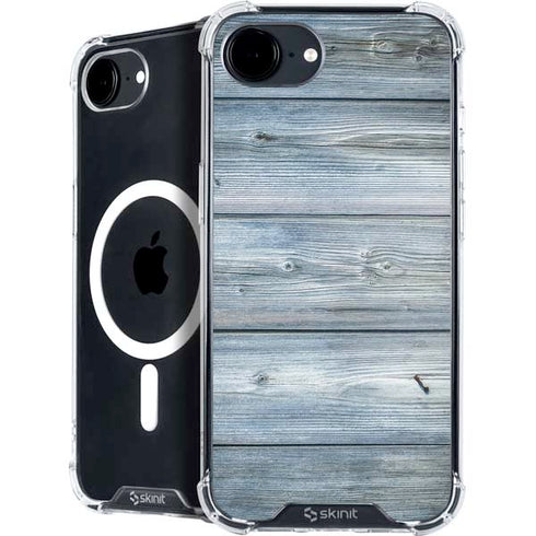 Weathered Blue Wood iPhone 16e MagSafe Case