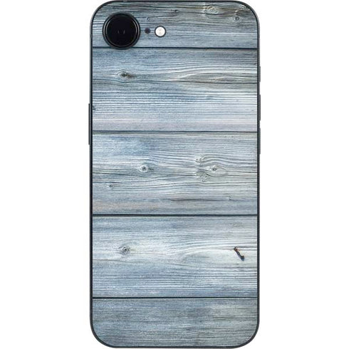 Weathered Blue Wood iPhone 16e Skin
