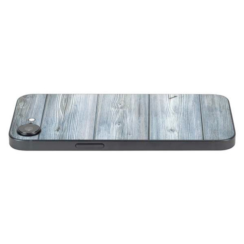 Weathered Blue Wood iPhone 16e Skin