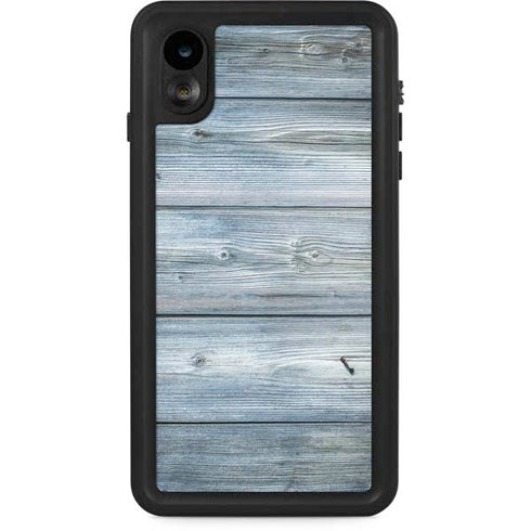 Weathered Blue Wood iPhone Cases
