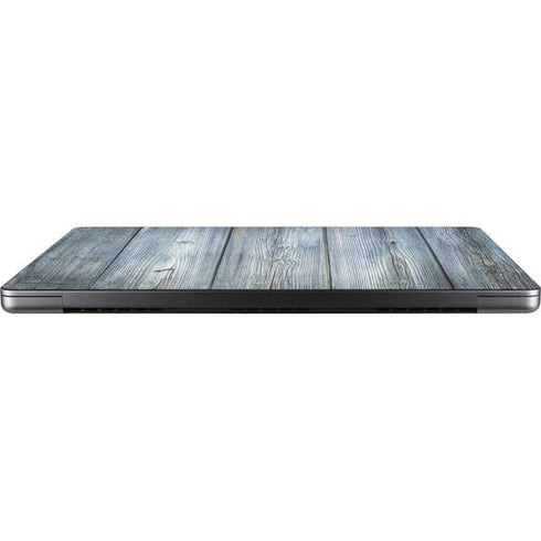 Weathered Blue Wood Apple MacBook Pro 14-inch Skin