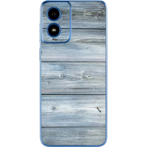 Weathered Blue Wood Moto G Play 4G (2024) Skin