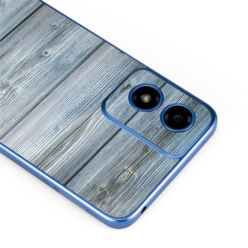 Weathered Blue Wood Moto G Play 4G (2024) Skin