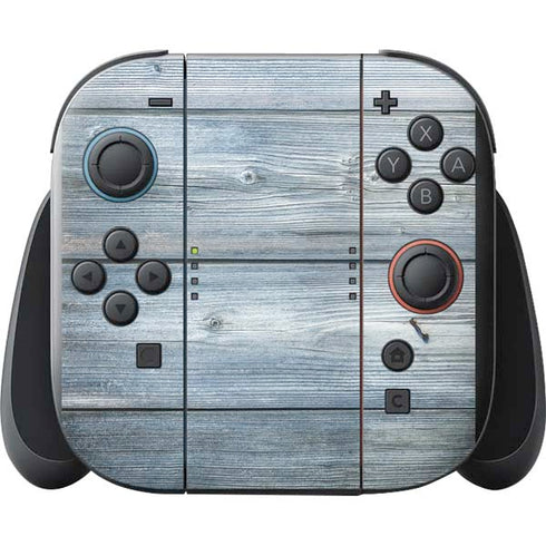 Weathered Blue Wood Nintendo Switch 2 (2025) with Joy-Con Skin