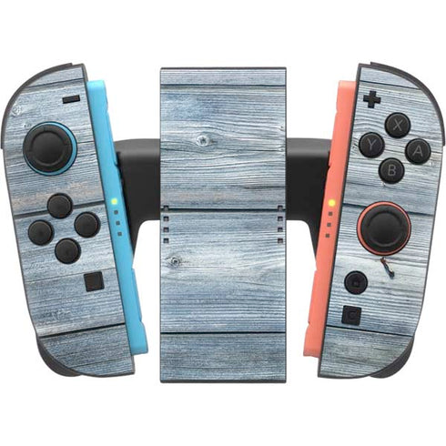 Weathered Blue Wood Nintendo Switch 2 (2025) Joy-Con Controller Skin