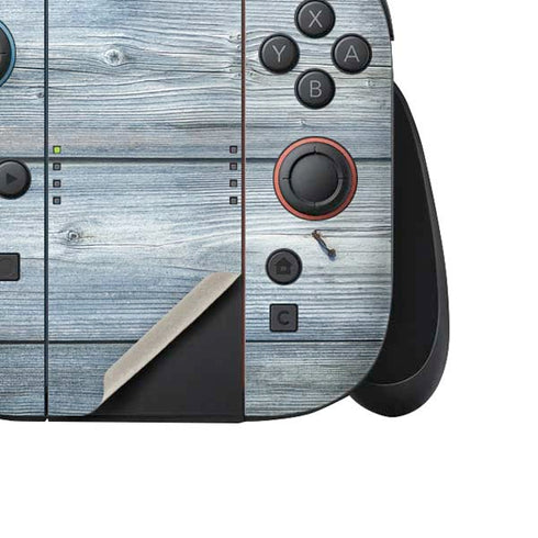 Weathered Blue Wood Nintendo Switch 2 (2025) Joy-Con Controller Skin