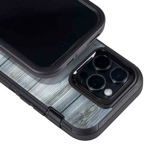 Weathered Blue Wood Otterbox Defender iPhone Skin