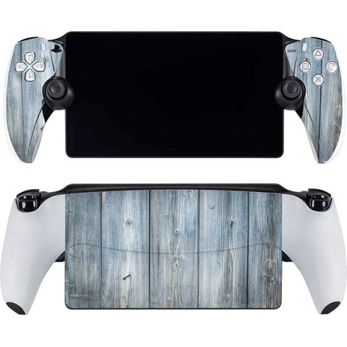 Weathered Blue Wood PlayStation Portal Remote Player Skin