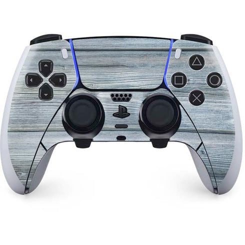 Weathered Blue Wood PlayStation PS5 Skins