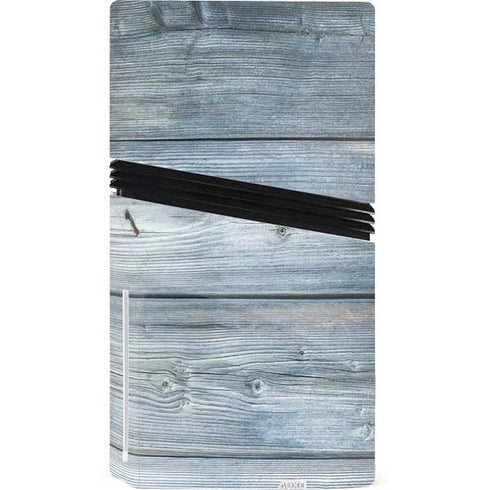 Weathered Blue Wood PS5 Pro Disk Bundle Skin