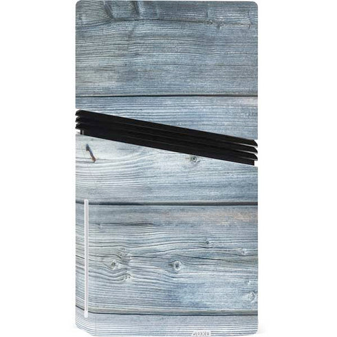Weathered Blue Wood PS5 Pro Disk Console Skin