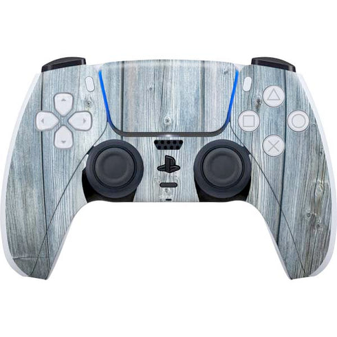 Weathered Blue Wood PlayStation PS5 Skins