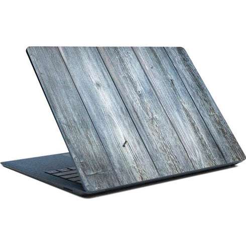 Weathered Blue Wood Surface Laptop Skin