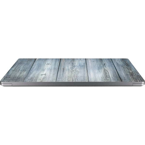 Weathered Blue Wood Laptop Skins