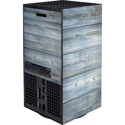 Weathered Blue Wood XBox Series X Digital Edition Bundle Skin