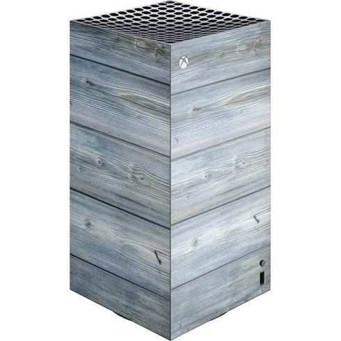 Weathered Blue Wood XBox Series X Digital Edition Console Skin