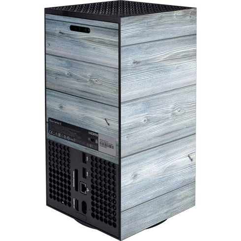 Weathered Blue Wood XBox Series X Digital Edition Console Skin