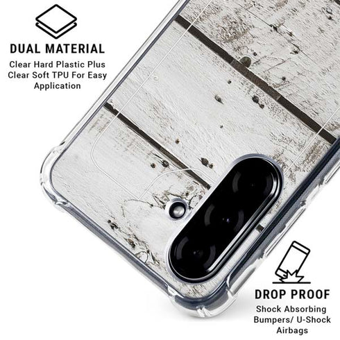 Weathered Wood Galaxy A36 5G Clear Case