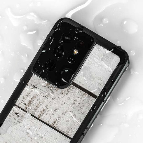 Weathered Wood Galaxy S24 Ultra Waterproof Case