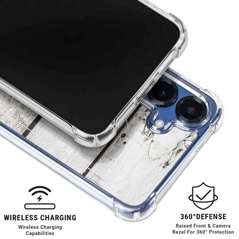 Weathered Wood Galaxy S25 Plus Clear Case