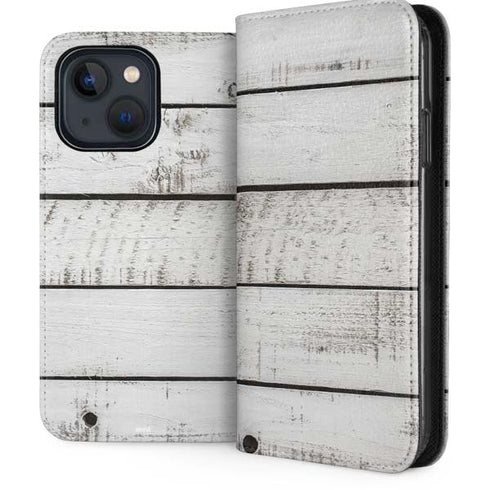 Weathered Wood iPhone 13 Folio Case