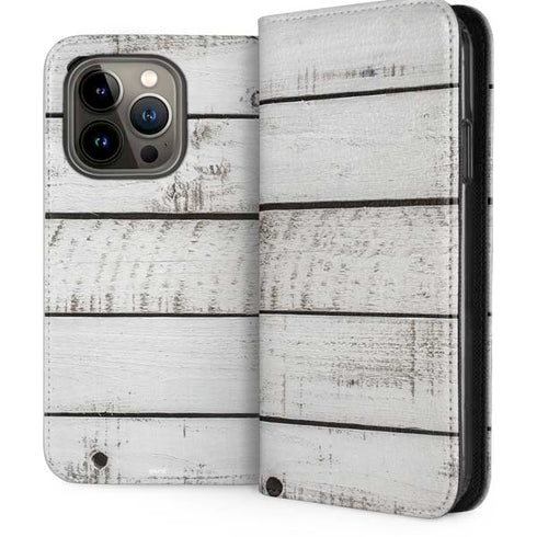Weathered Wood iPhone 13 Pro Folio Case