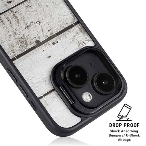 Weathered Wood iPhone 14 Kickstand Case
