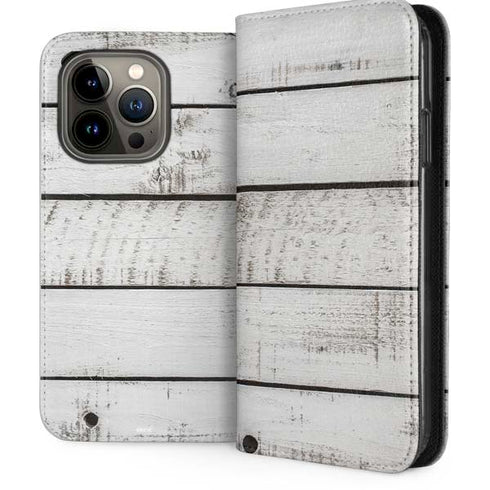 Weathered Wood iPhone 14 Pro Folio Case