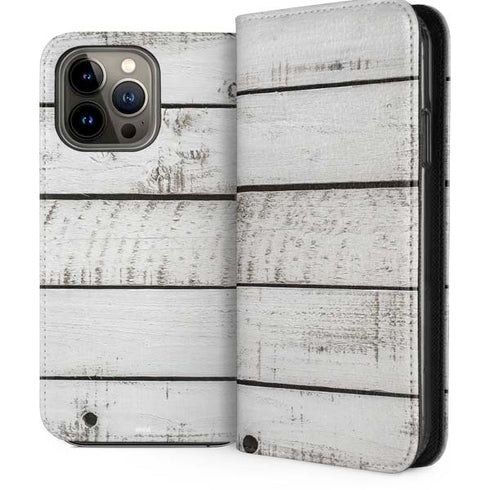 Weathered Wood iPhone 14 Pro Max Folio Case