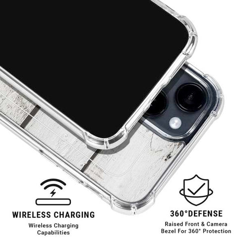Weathered Wood iPhone 15 Clear Case