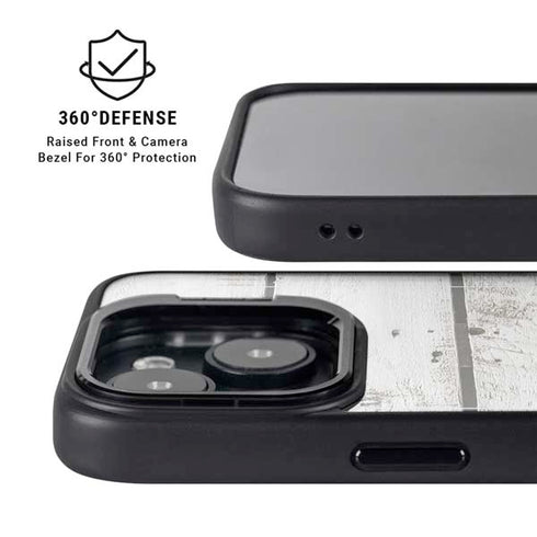 Weathered Wood iPhone 15 Plus Kickstand Case