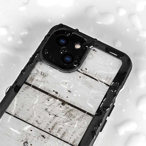 Weathered Wood iPhone 15 Plus Waterproof Case