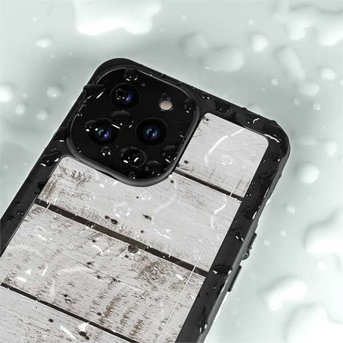 Weathered Wood iPhone 15 Pro Waterproof Case