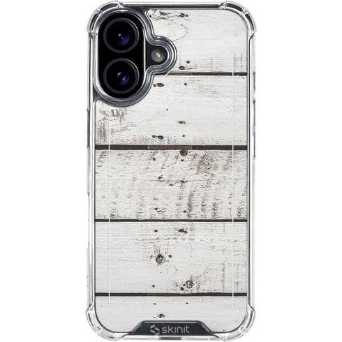 Weathered Wood iPhone 16 Clear Case